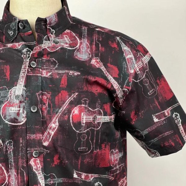 画像1: KoAloha / Aloha Shirts, Red   (1)