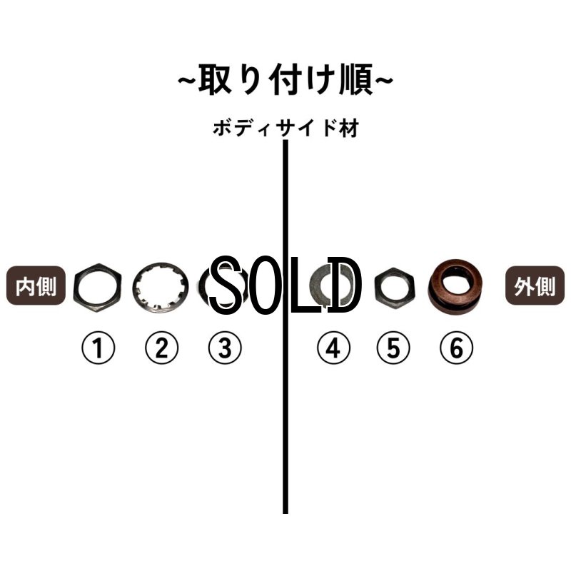 画像2: L.R.Bagg / ストラップジャック固定用パーツセット (全モデル共通) (2)