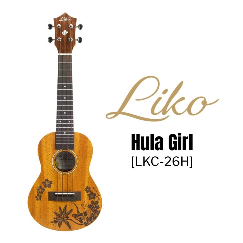 画像1: Liko ukulele / Hula Girl LKC-26H   (1)